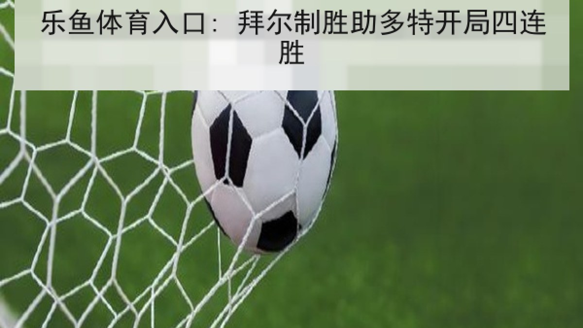 乐鱼体育入口: 拜尔制胜助多特开局四连胜 乐鱼体育入口: 拜尔制胜助多特开局四连胜